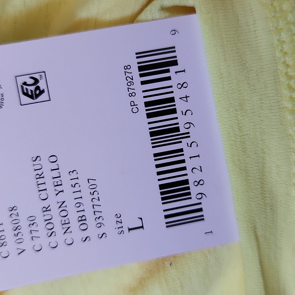 FP Movement Tempo Sport Mode Tank Top Yellow L Ruched Shirt Free People Athletic - Picture 10 of 13